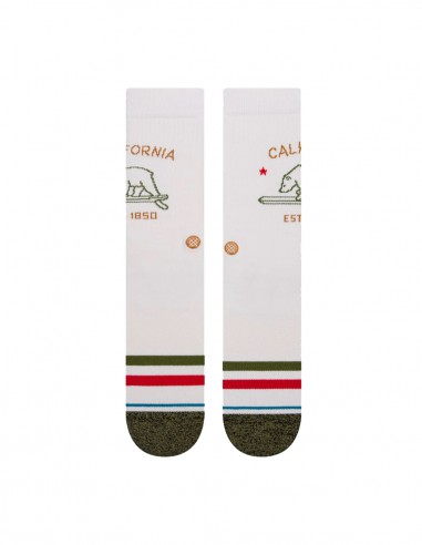 STANCE California Republic 2 - Off White - Chaussettes de skate