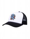 SANTA CRUZ Screaming Flash Meshback - White/Black - Casquette