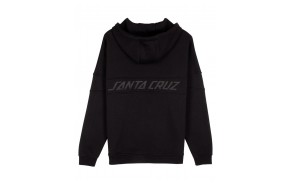 SANTA CRUZ Tonal Strip Panel Zip - Black - Sweat à capuche zippé