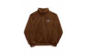 VANS Happy Camper Quarter Zip - Braun - Kapuzenpullover