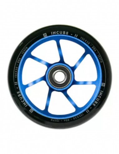 Roue Ethic DTC Incube V2 125 mm 12 STD - Bleu - Roue de trottinette Freestyle