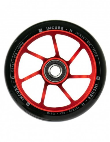 Ethic DTC Incube V2 125 mm 12 STD - Rouge - Roue de trottinette Freestyle