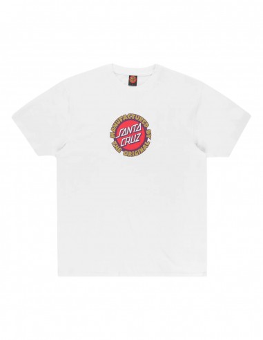 SANTA CRUZ Speed MFG Dot Front - Weiß - T-Shirt