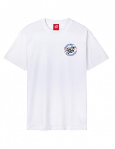 SANTA CRUZ Natas Screaming Panther - Blanc - T-shirt