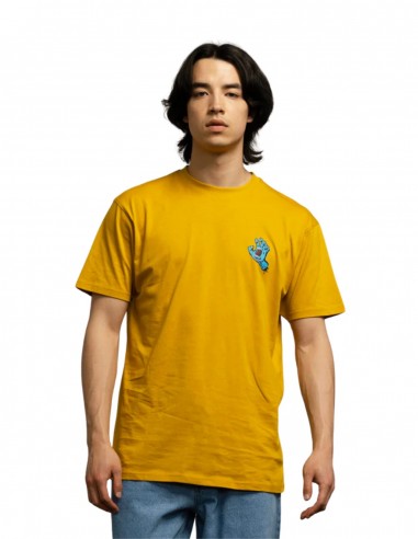 SANTA CRUZ Screaming Hand Chest - Old Gold - T-Shirt