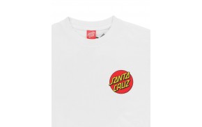 SANTA CRUZ Classic Dot Chest - White - T-shirt