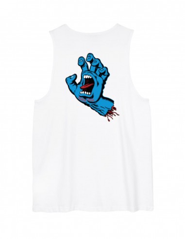 SANTA CRUZ Vest Screaming Hand - Weiß - T-Shirt