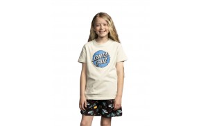 SANTA CRUZ Youth Vivid Other Dot Front - Light Grey - Kinder T-Shirt