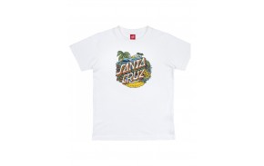 SANTA CRUZ Youth Aloha Dot Front - White - Children's T-shirt