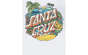 SANTA CRUZ Youth Aloha Dot Front - Blanc - T-shirt Enfant