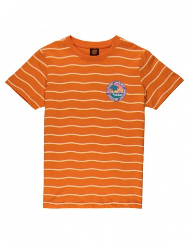 SANTA CRUZ Youth Custom Paradise Break - Apricot Wave Stripe - Children's T-shirt