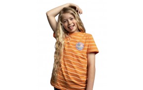 SANTA CRUZ Youth Custom Paradise Break - Apricot Wave Stripe - Children's T-shirt