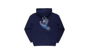 SANTA CRUZ Melting Hand - Midnight Blue - Kapuzen-Sweatshirt