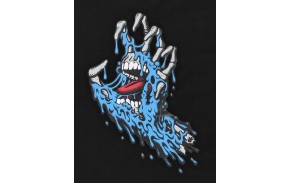 SANTA CRUZ Melting Hand - Noir - T-shirt