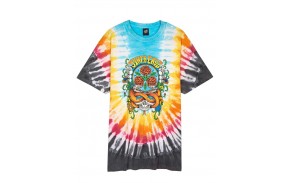 SANTA CRUZ Dressen Rose Crew Three Front - Black Rainbow - T-Shirt