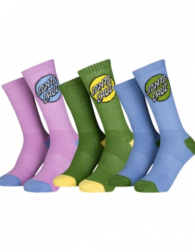 SANTA CRUZ Women Pop Dot - Assorted - 3er Pack - Socken