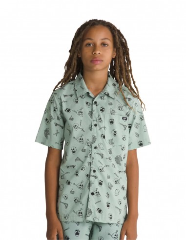 Vans Skeleton - Iceberg Green - Chemise Enfant