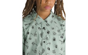 Vans Skeleton - Iceberg Green - Chemise Enfant