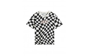 VANS Warped 66 Check Crew - Black/Marshmallow - Kinder T-Shirt