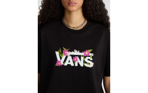 VANS Blumen Crop - Schwarz - T-Shirt