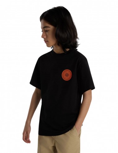 VANS Spitfire Wheels - Noir - T-shirt kids