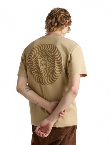 VANS Spitfire Wheels - Taupe - T shirt homme