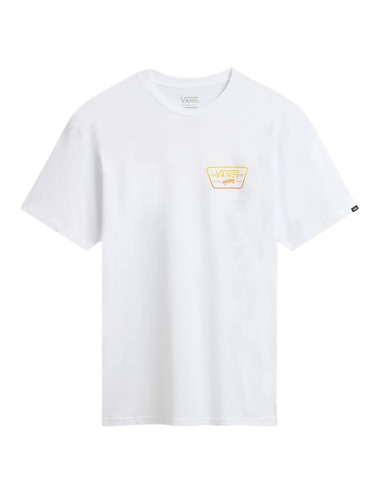 VANS Full Patch Back - Blanc - T shirt homme