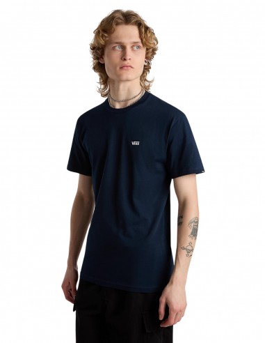 VANS Left Chest Logo - Navy/White - T-shirt