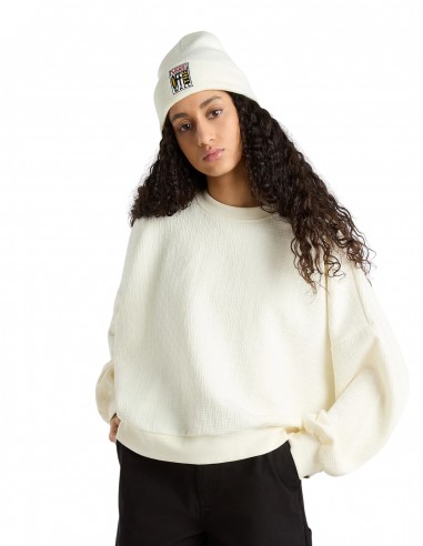 VANS Sabine Loose Crew - Marshmallow - Women's Crewneck Sweatshirt