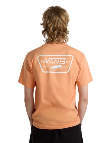 VANS Full Patch Back - Copper Tan/White - Men's T shirt