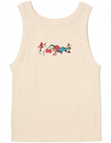 RVCA Luke Collectibles Wide RIB Tank - Cream - Débardeur