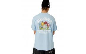 JACKER Fight Flower - Blau - T-Shirt