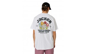 JACKER Fight Flower - Blanc - T-shirt