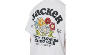 JACKER Fight Flower - Blanc - T-shirt