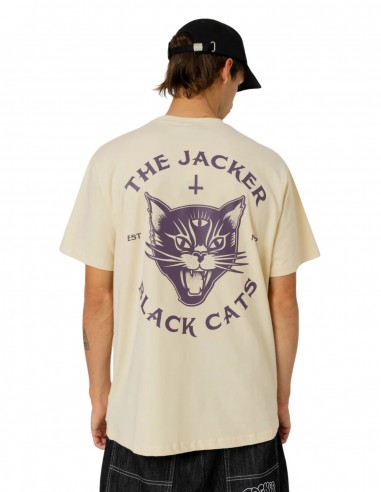 JACKER Black Cats - Beige - T-shirt