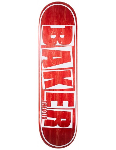 Baker Brand Name Veneer TB 8.5" Red - Planche de Skateboard